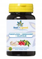 Knoflook + meidoorn + olijfolie puur 250 mg